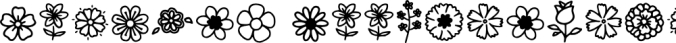 Flowery Illustrati Font Preview
