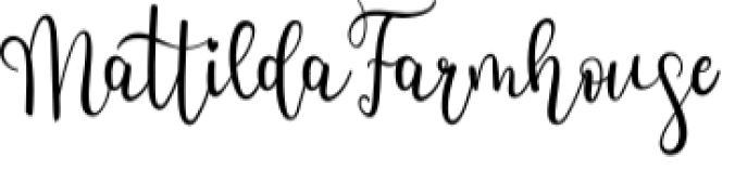 Mattilda Farmhouse Font Preview