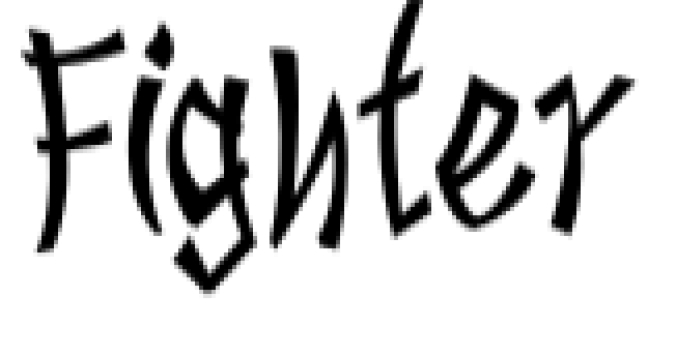 Fighter Font Preview