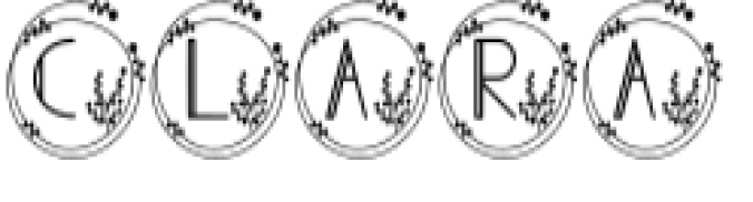 Monogram Clara Font Preview