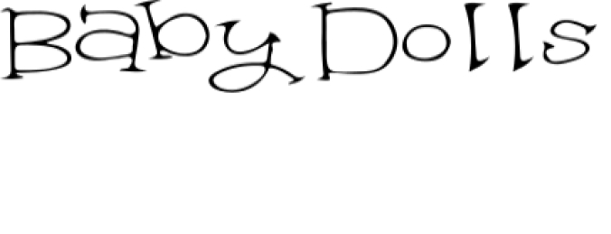 Baby Dolls Font Preview