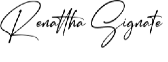 Renattha Signate Font Preview