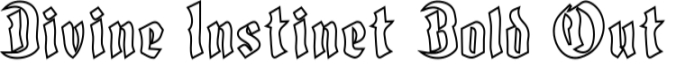 Divine Instinct Font Preview