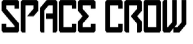 Space Crow Font Preview