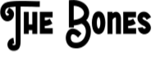 The Bones Font Preview