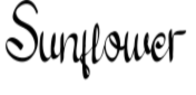 Sunflower Font Preview