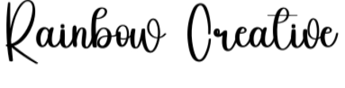 Rainbow Creative Font Preview