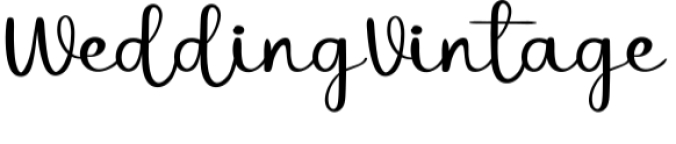 Wedding Vintage Font Preview