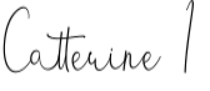 Catterine Font Preview