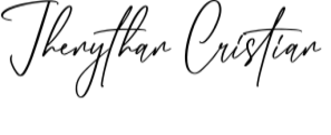 Jhenythan Cristian Font Preview