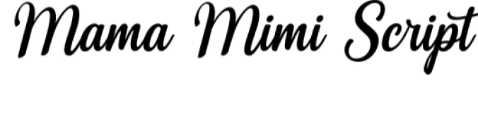 Mama Mimi Font Preview
