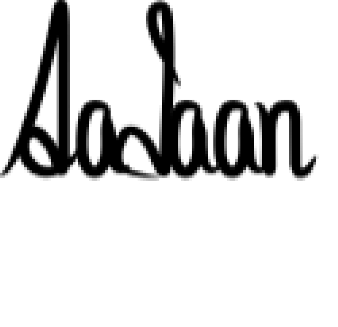 Aadaan Font Preview