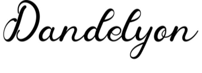 Dandelyon Font Preview