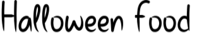 Halloween Food Font Preview