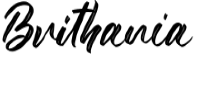 The Brithania Font Preview
