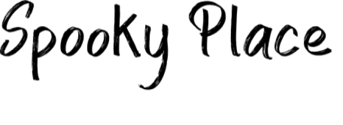 Spooky Place Font Preview