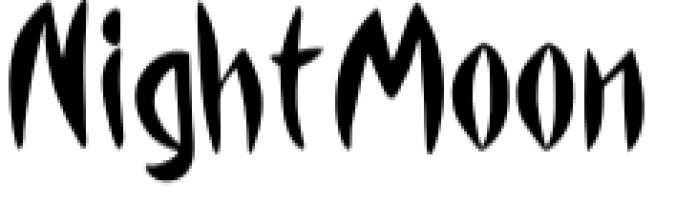 NightMoon Font Preview
