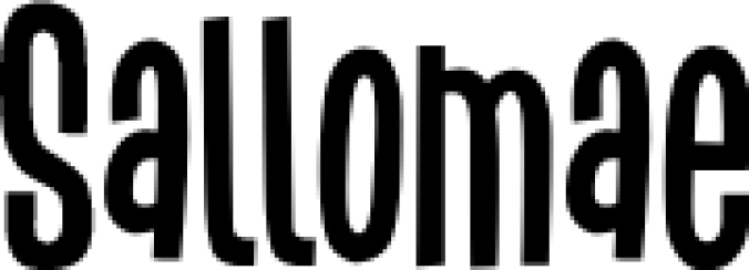 Sallomae Font Preview