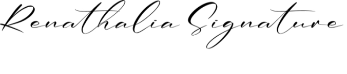 Renathalia Signature Font Preview