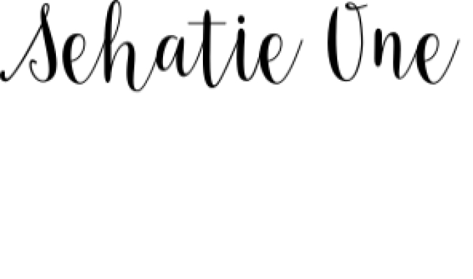 Sehatie Script Font Preview