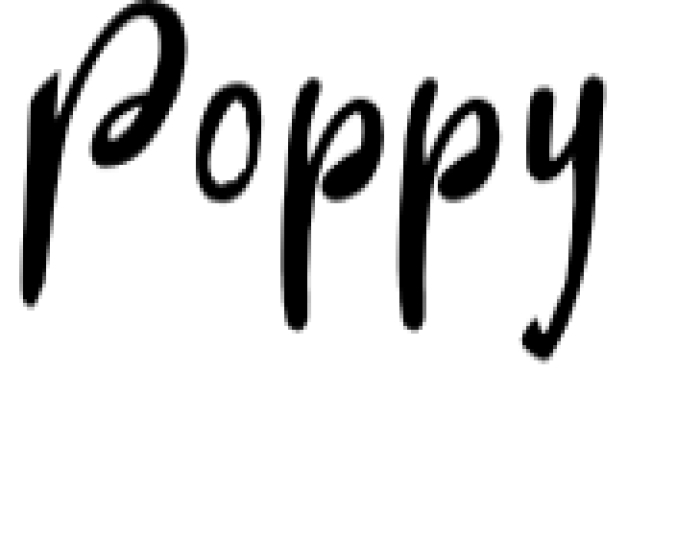 Poppy Font Preview