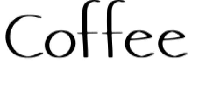 Coffee Font Preview