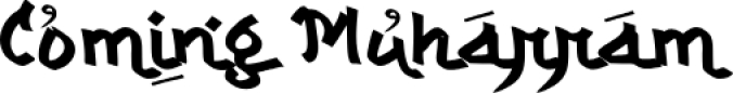 C Coming Muharram Font Preview