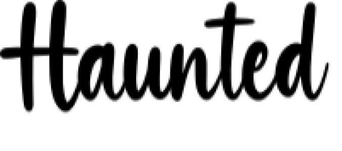 Haunted Font Preview