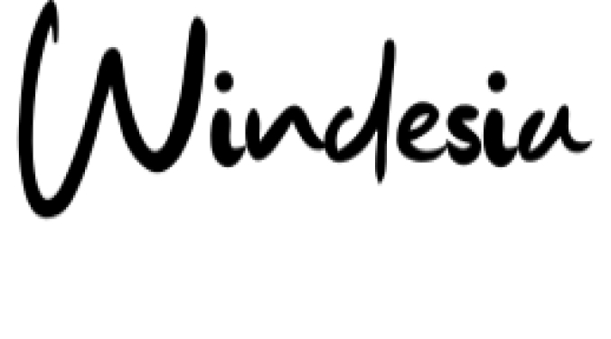 Windesia Font Preview