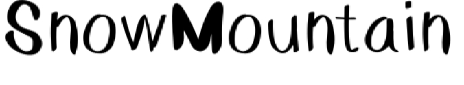 Snow Mountain Font Preview