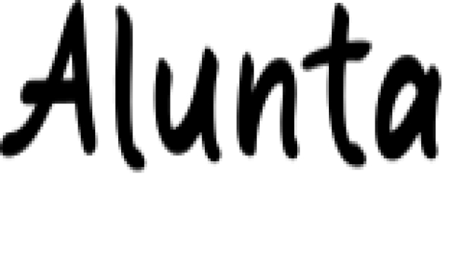 Alunta Font Preview