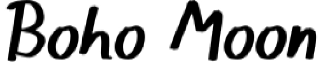 Boho Moon Font Preview