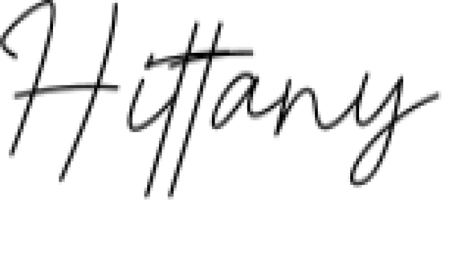Hittany Font Preview