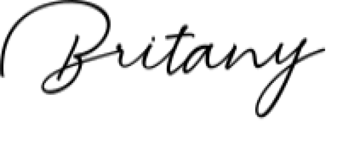 Britany Font Preview