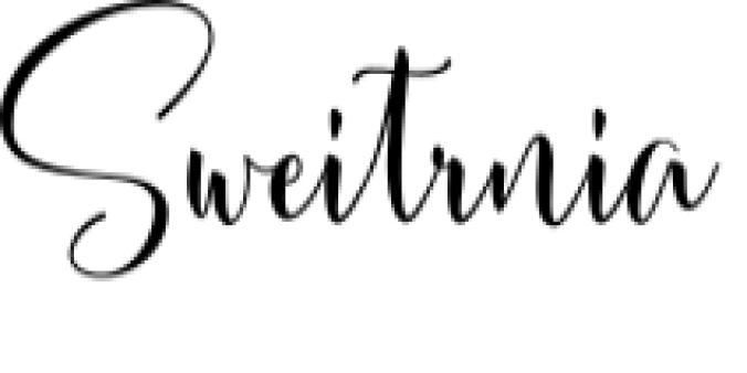 Sweitenia Font Preview