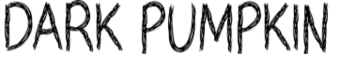 Dark Pumpkin Font Preview
