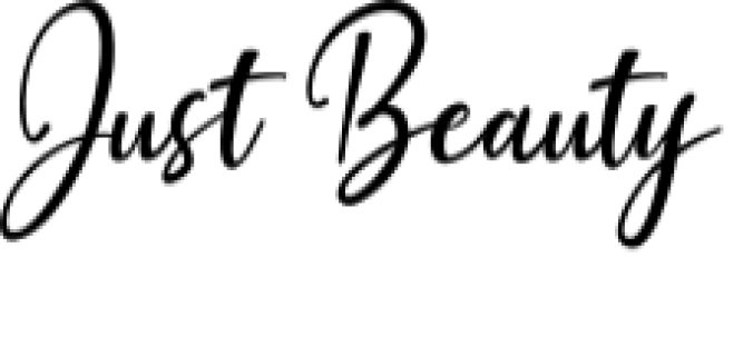 Just Beauty Font Preview