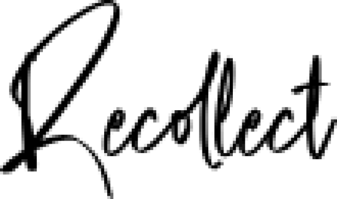 Recollec Font Preview