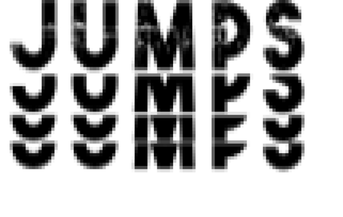 Jumps Font Preview