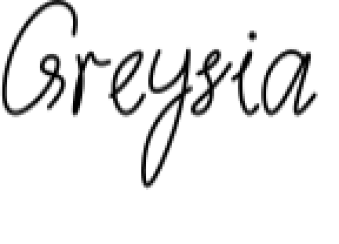 Greysia Font Preview