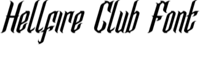 Hellfire Club Font Preview