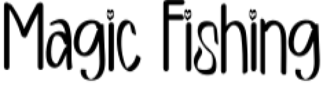 Magic Fishing Font Preview