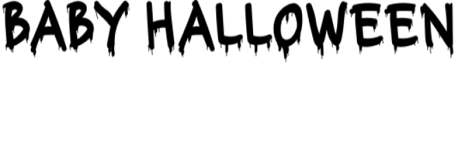 Baby Halloween Font Preview