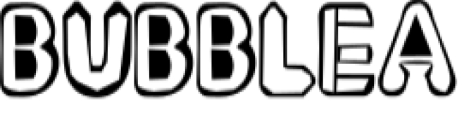 Bubblea Font Preview