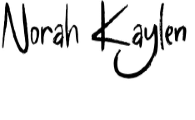 Norah Kaylen Font Preview