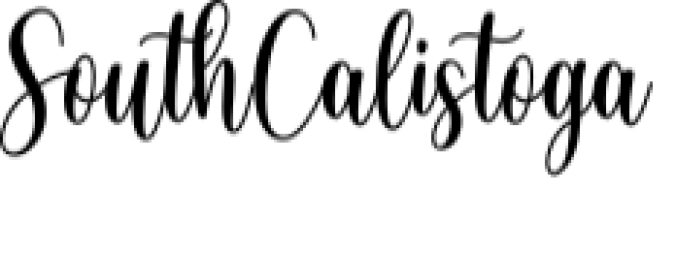 South Calistoga Font Preview