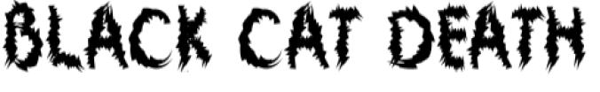 Black Cat Death Font Preview