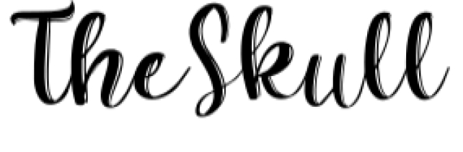 The Skull Font Preview
