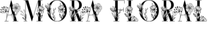 Amora Elegant Monogram Font Preview