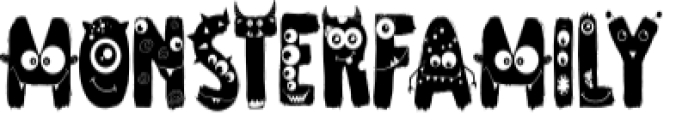 Monster Family Font Preview